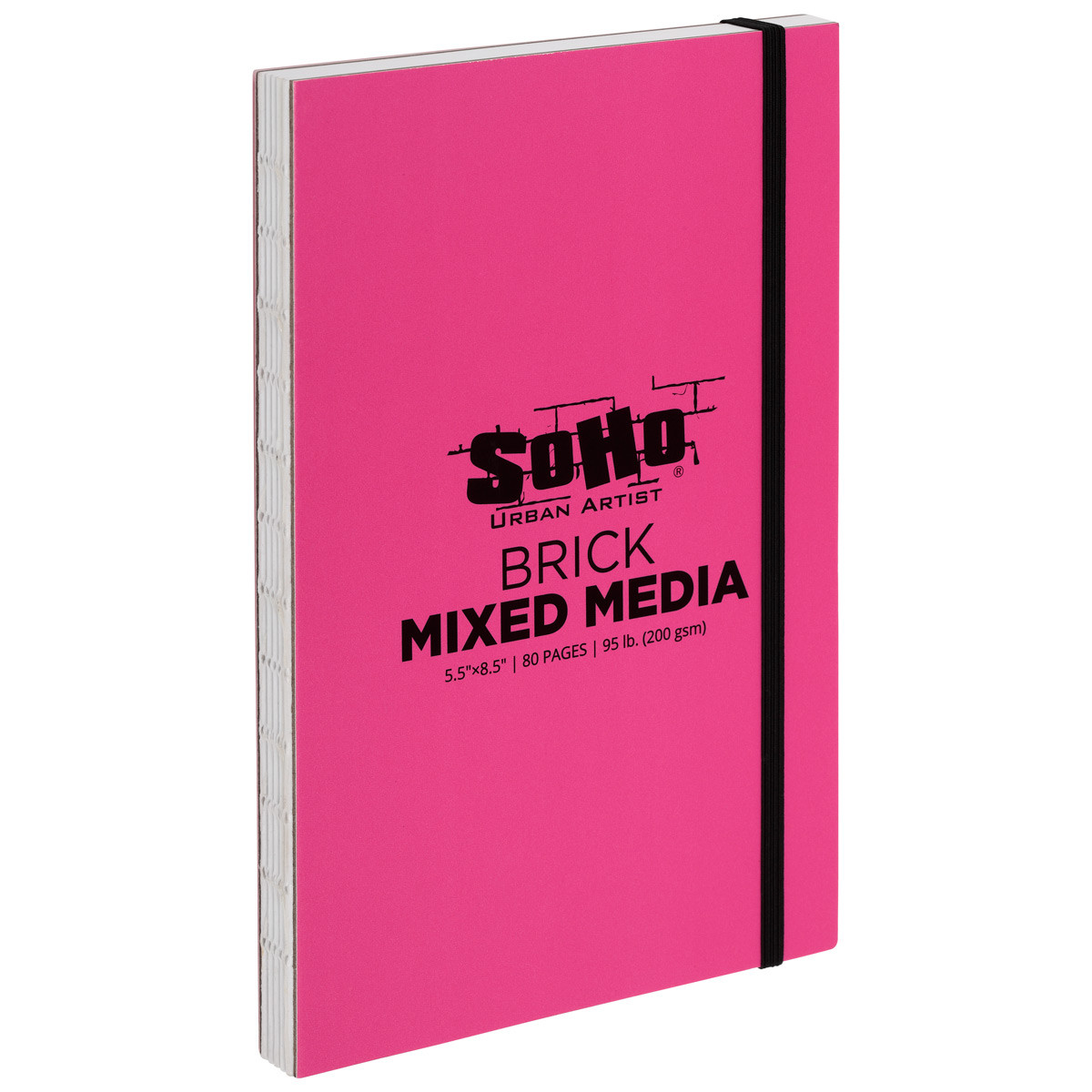 SoHo Brick Journal 200 gsm 5.5x8.5 Mixed Media (40 Sheets)