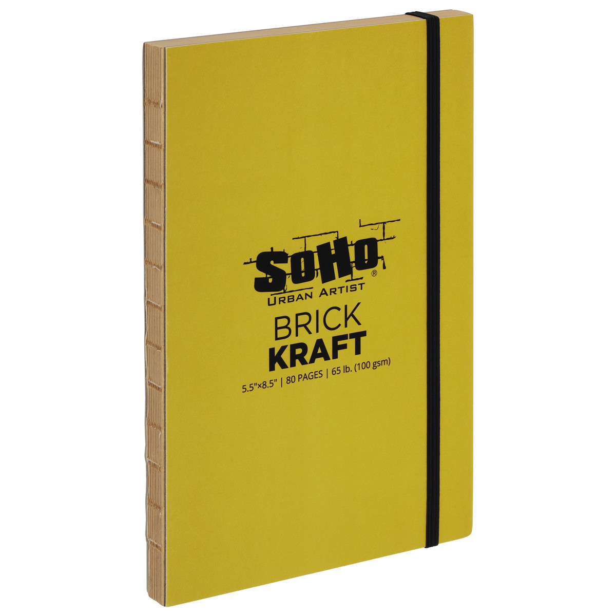 SoHo Brick Journal 100 gsm 5.5x8.5 Kraft Paper (80 Sheets)