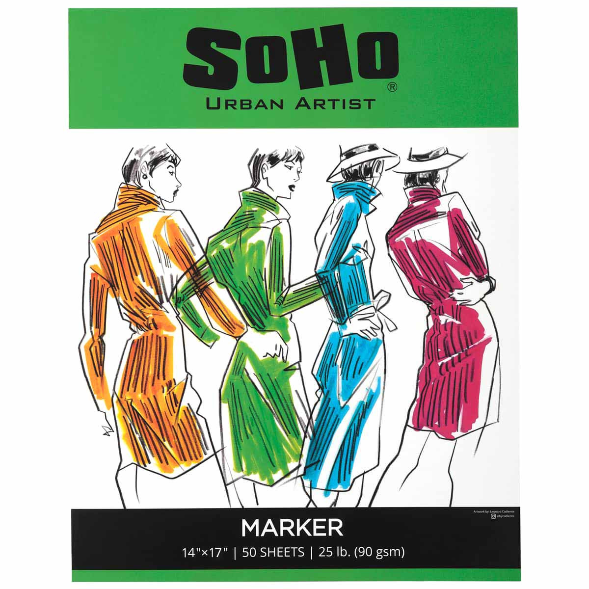 SoHo Marker Paper Pad 90 gsm 14x17 in. (50 Sheets)