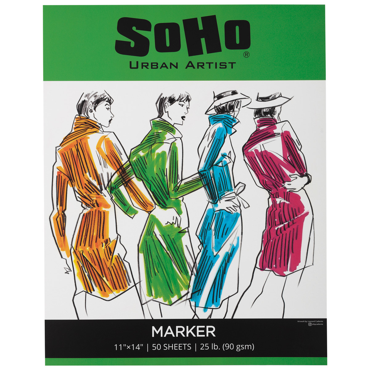 SoHo Marker Paper Pad 90 gsm 11x14 in. (50 Sheets)