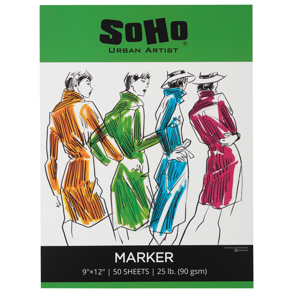 SoHo Marker Paper Pad 90 gsm. 9x12 in. (50 Sheets)