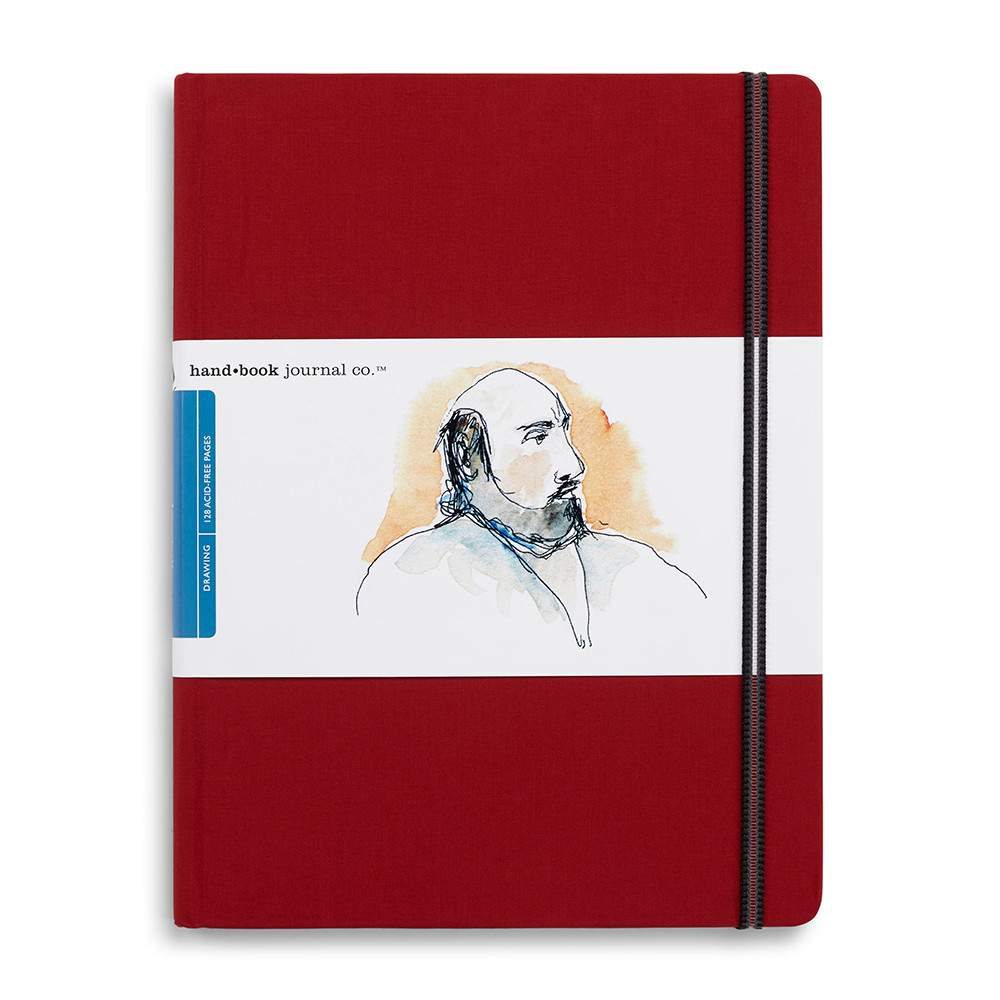 Speedball Travelogue Drawing Journal 10.5x8.25 Vermillion Red