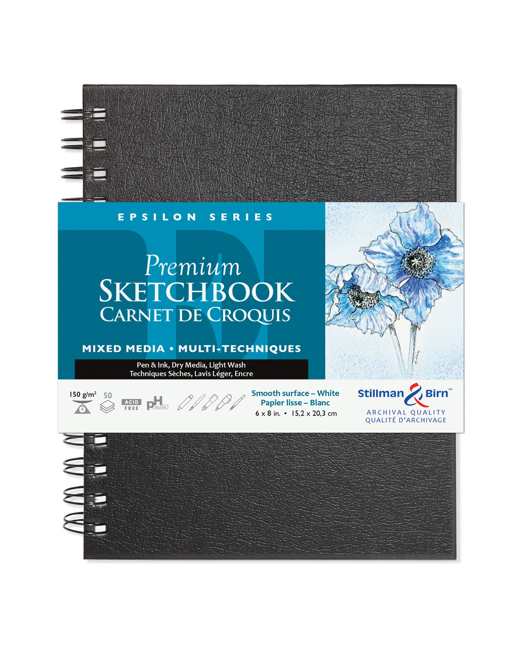 Stillman & Birn Epsilon Wire Bound Sketch Book 6x8