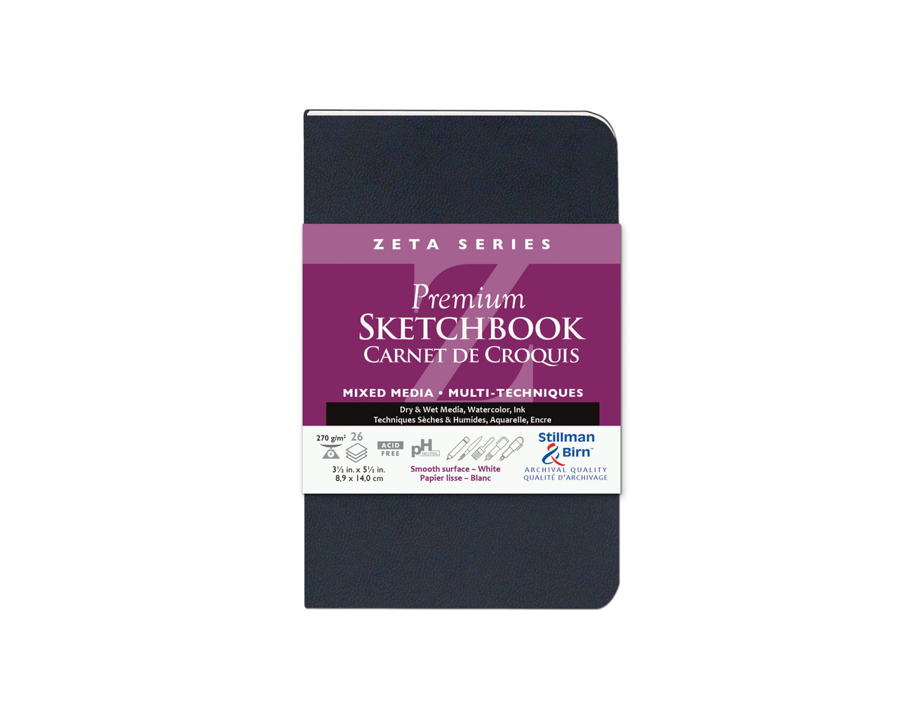 Stillman & Birn Zeta Softbound Portrait Sketch Book 3.5x5.5