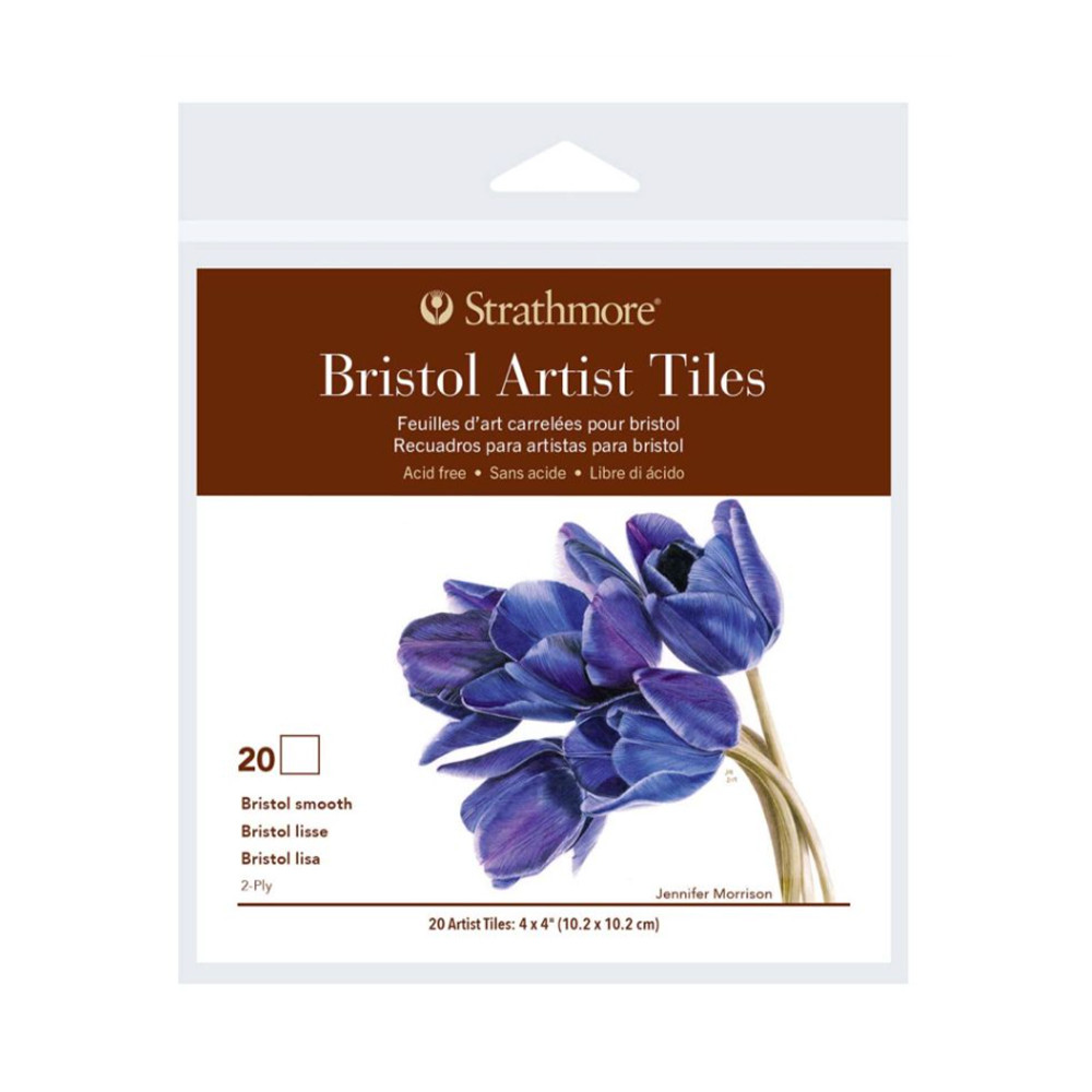 Strathmore 400 Series Artist Tiles Bristol Smooth 4x4 Pack of 20