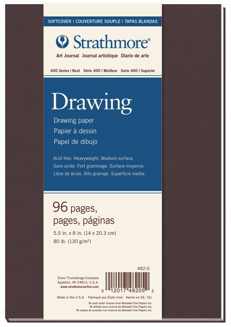 Strathmore 400 Series Soft Cover Drawing Journal 5.5x8 Cream Paper