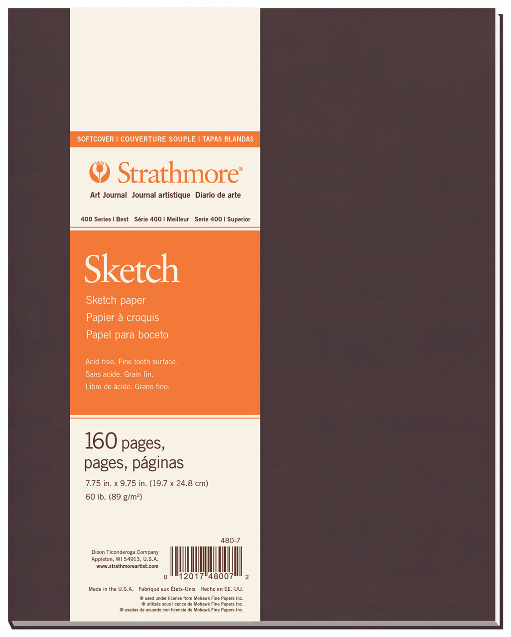 Strathmore 400 Series Soft Cover Sketch Journal 7.75x9.75