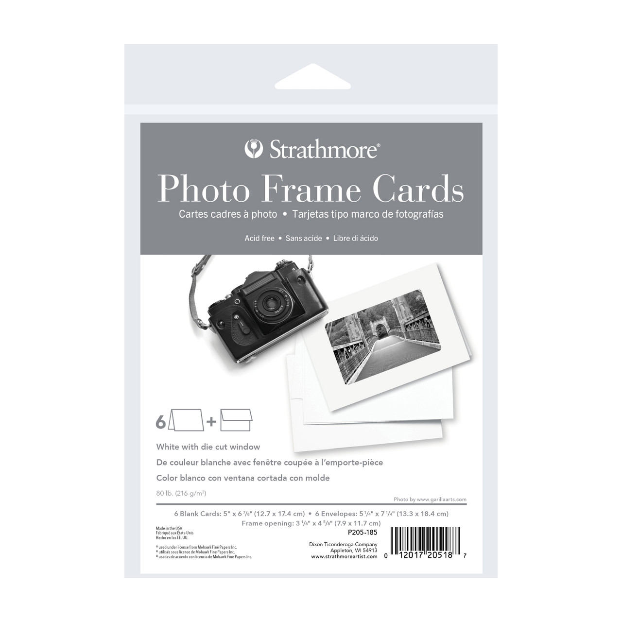 Strathmore Cards 5x6.875in. Photo Frame White Pack of 6