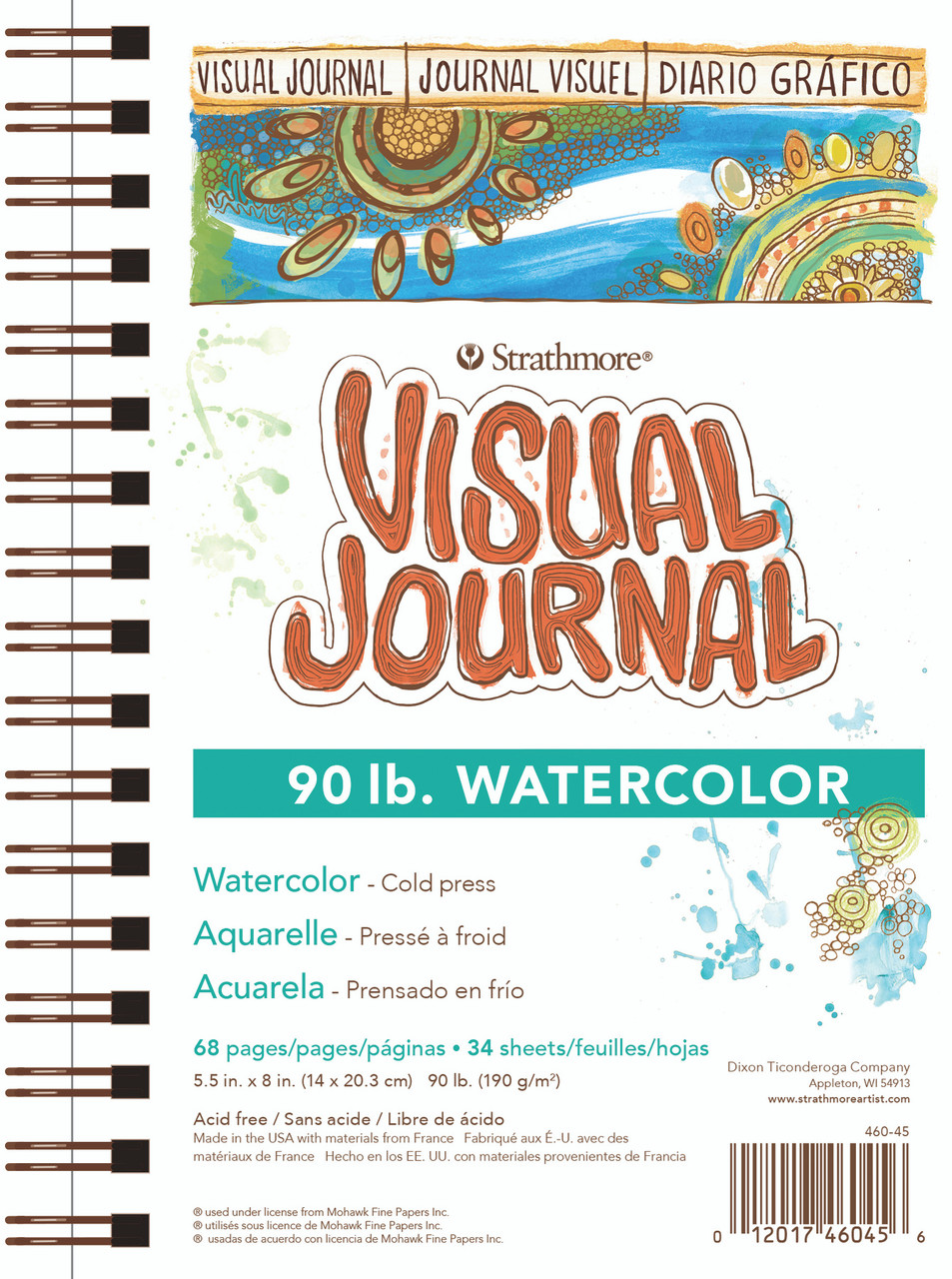 Strathmore Visual Art 90 lb. Watercolor Journal 5.5x8