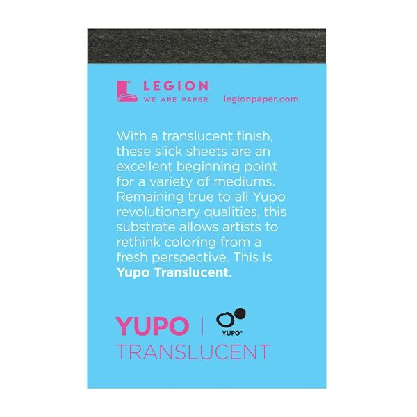 Yupo Mini Translucent 104 lb. Multi-Media 2.5x3.75in Pad 10 Sheets