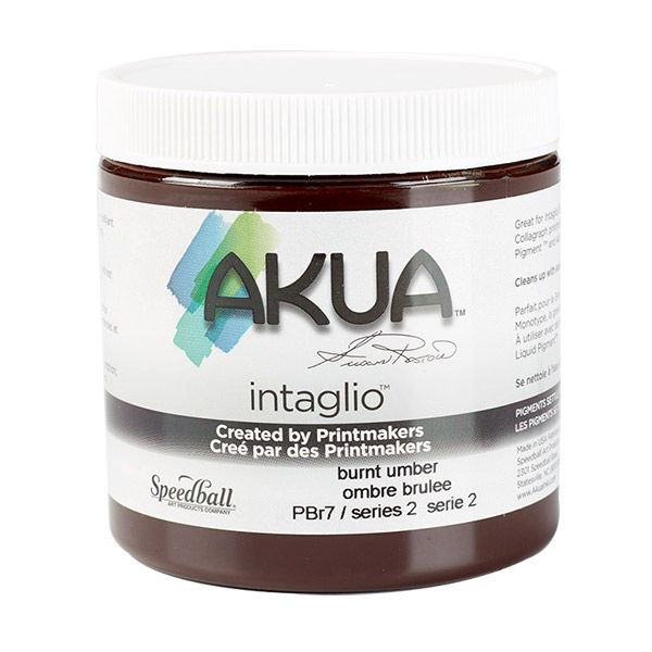 Akua Intaglio Ink Burnt Umber  8 oz. - (200017727)