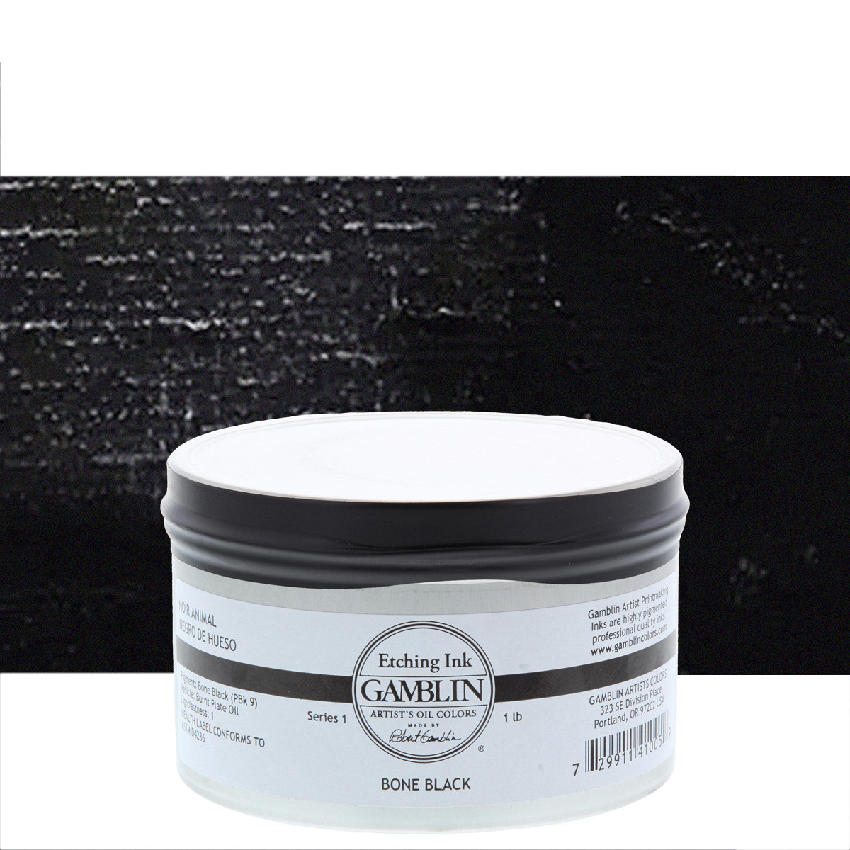 Gamblin Etching Ink 300 ml Bone Black - (200001899)