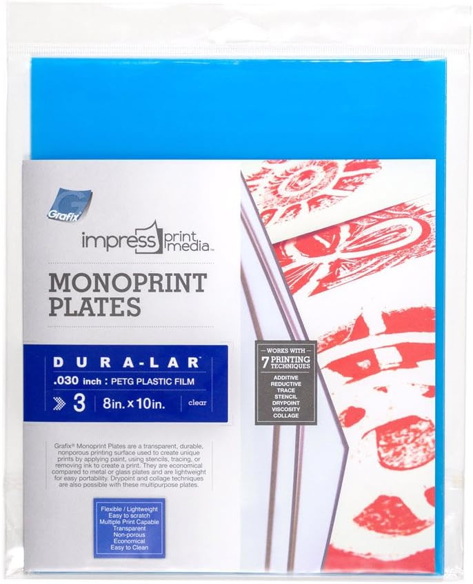 Grafix Impress Monoprint Plate 8x10 in. 3 Pack - (200018174)