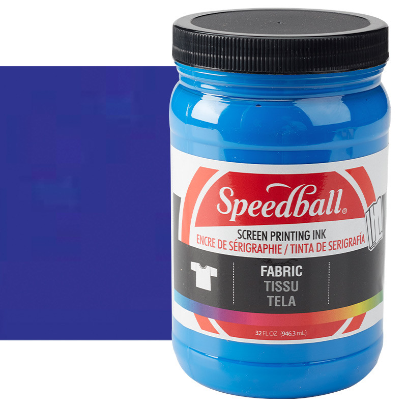 Speedball Fabric Screen Printing Ink Blue 32 oz. - (66483)