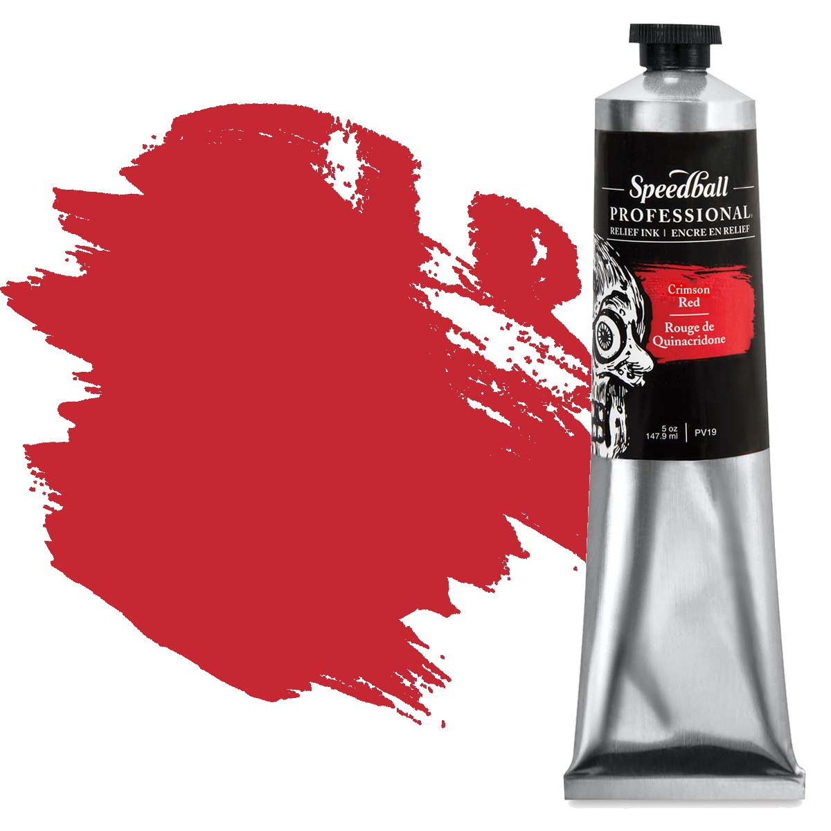 Speedball Pro Relief Ink 5 oz. Crimson Red - (200035433)