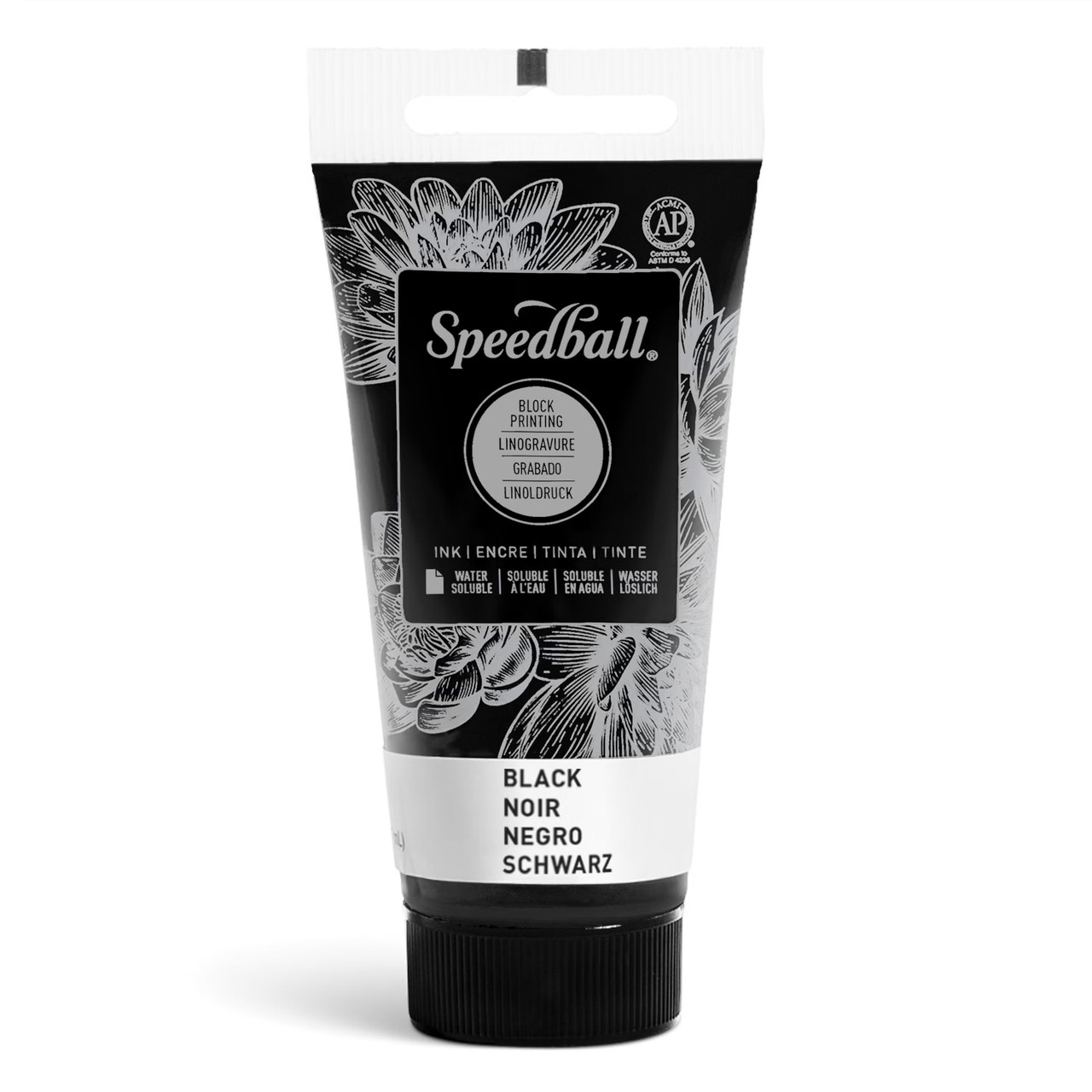 Speedball Water-Soluble Block Printing Ink 1.25 oz. Black - (100050408)