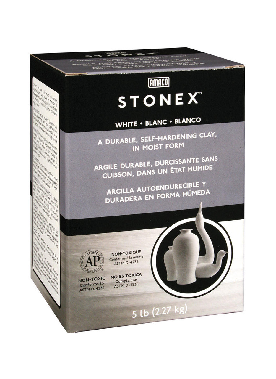 Amaco Self-Hardening Clay White Stonex 5lb - (64155)