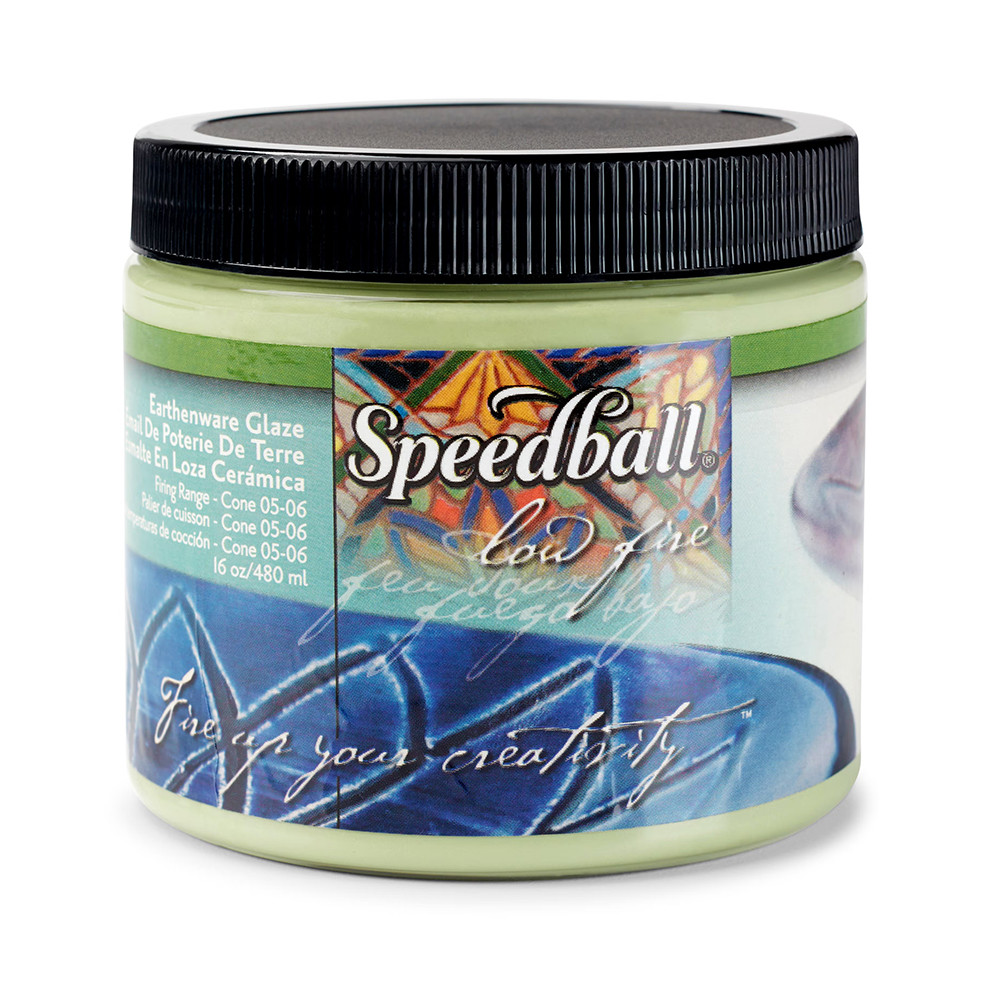 Speedball Earthenware Glaze Grass Green 1 Pint - (75652)