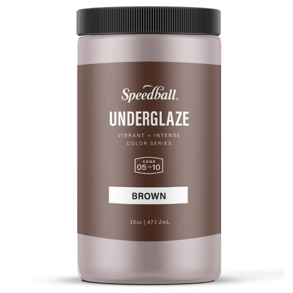 Speedball Underglaze Brown 16oz Jar - (75596)
