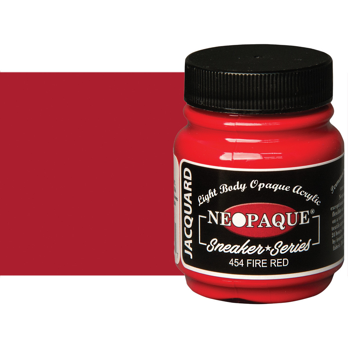 Jacquard Neopaque Fabric Color 2.25 oz. Fire Red #454 - (200028751)