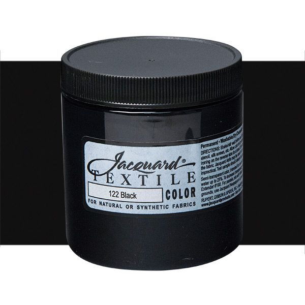 Jacquard Permanent Textile Color Black 8 oz. Jar - (60073)