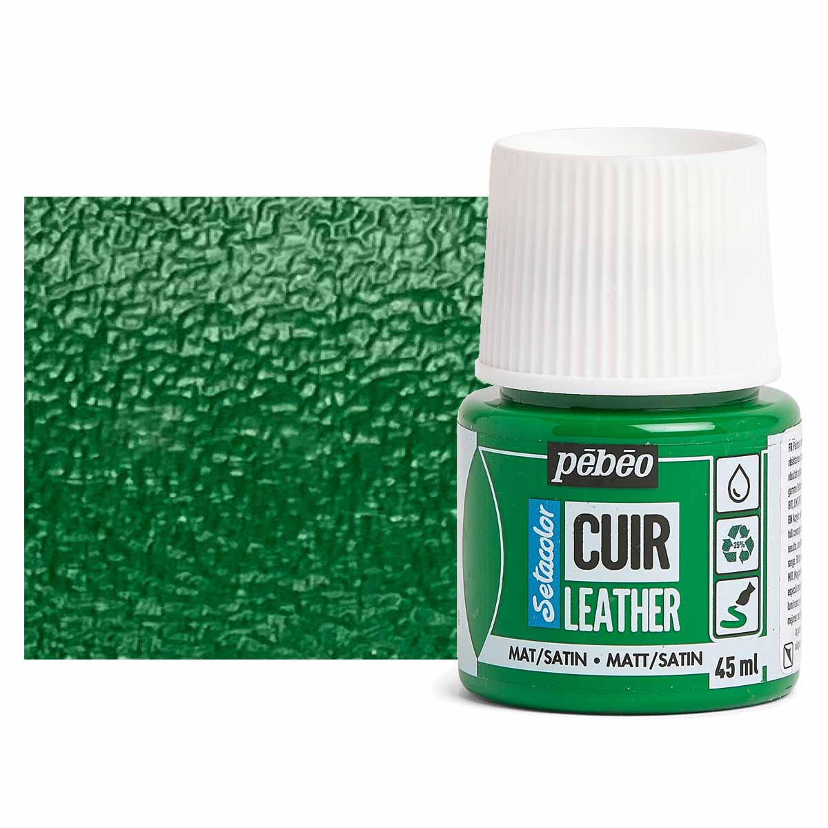 Pebeo Setacolor Leather Paint 45ml Cactus Green - (200043250)