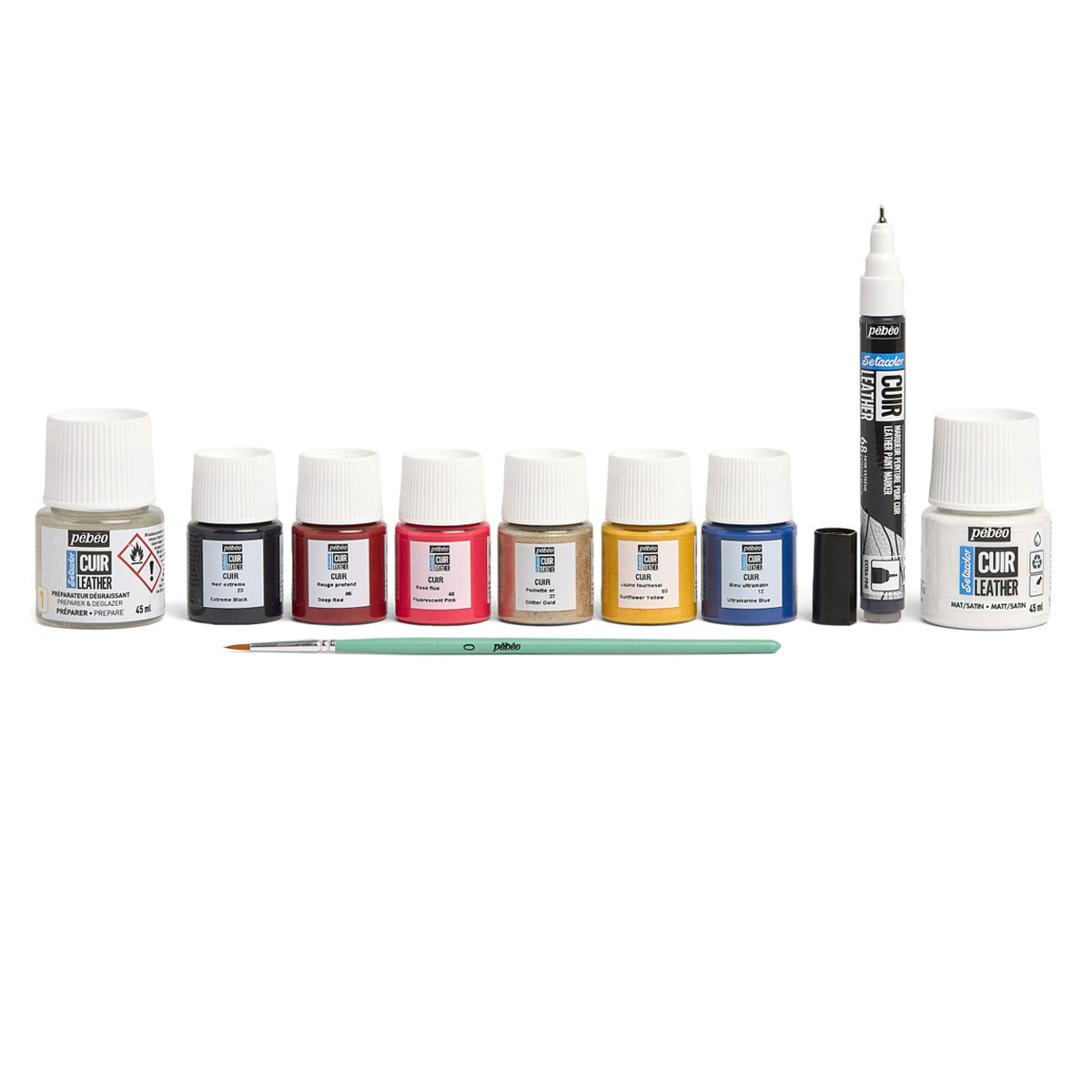 Pebeo Setacolor Leather Paint Selection Box