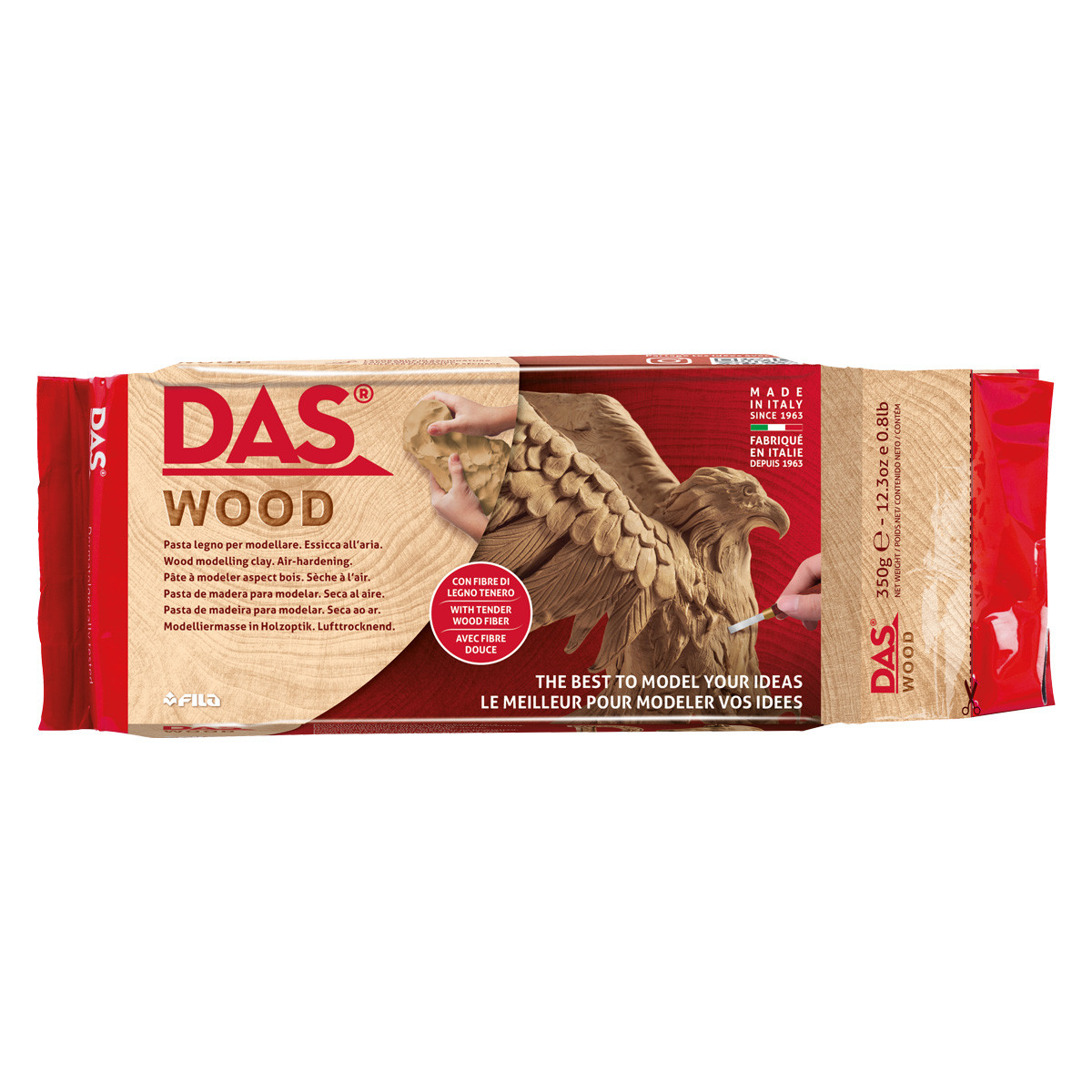 DAS Modeling Clay 12.34 oz. Air Hardening Wood - (200040509)