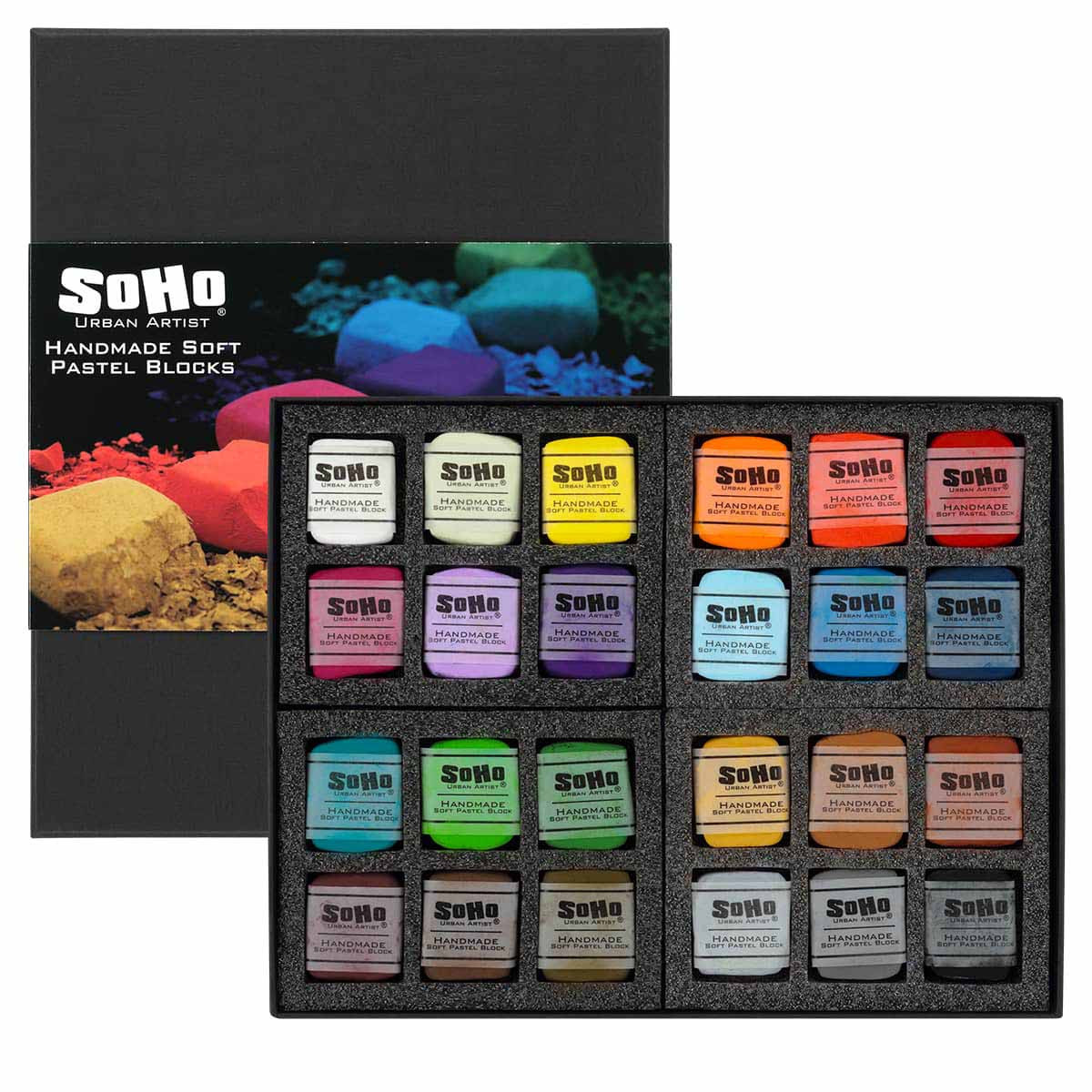 SoHo Handmade Pastel Block Set of 24 Colors - (92504)