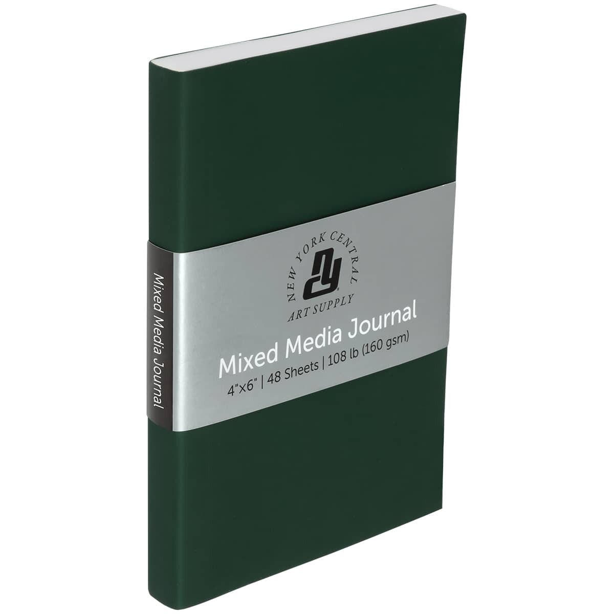 New York Central Mixed Media Journal 160gsm 4"x6" Forest Green - (92821)