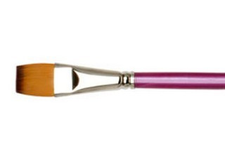 Creative Inspirations Dura-Handle Long Handle Flat Brush Size 3/4 in. - (87614)