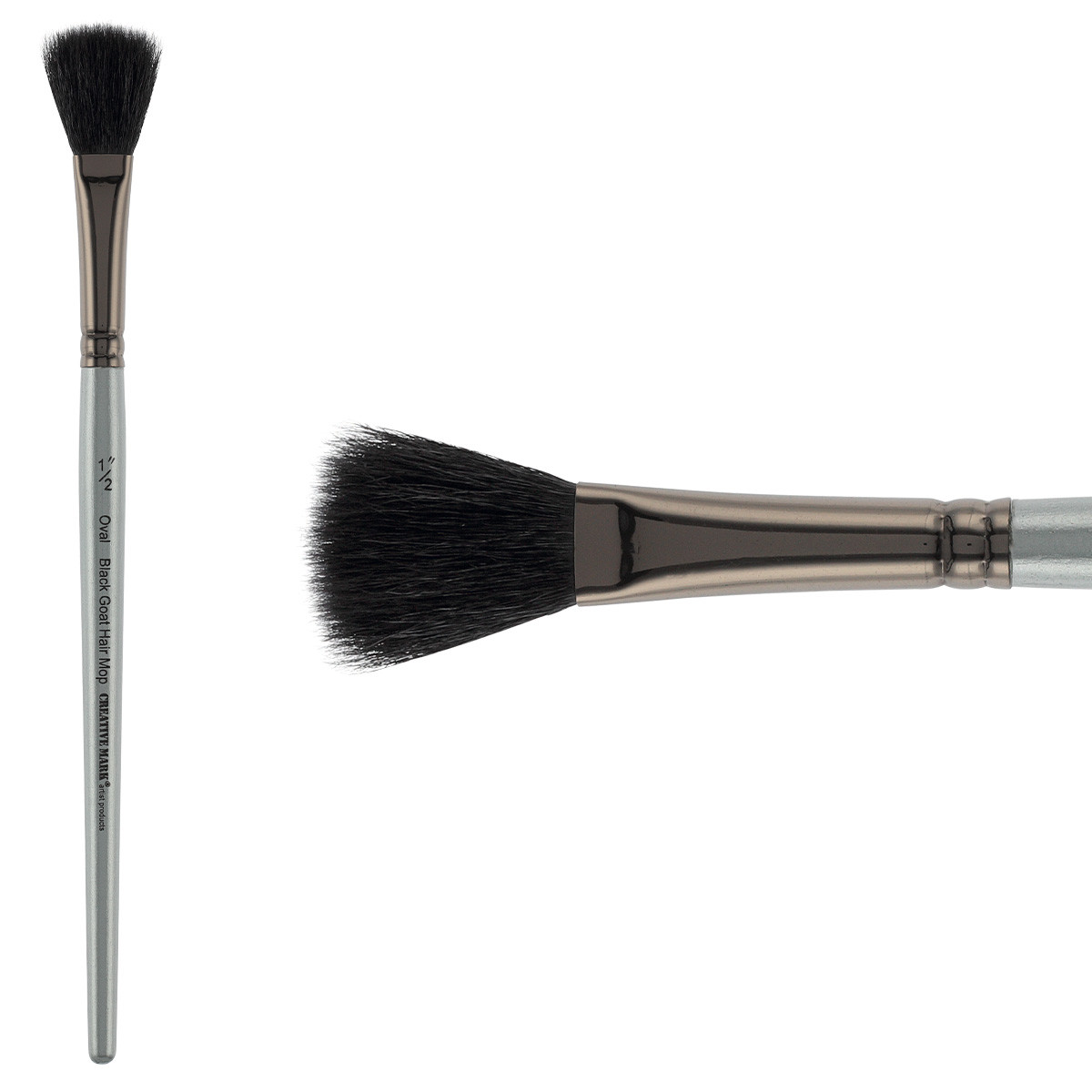 Creative Mark Black Goat Hair Mop Oval 1/2 in. - (90814)