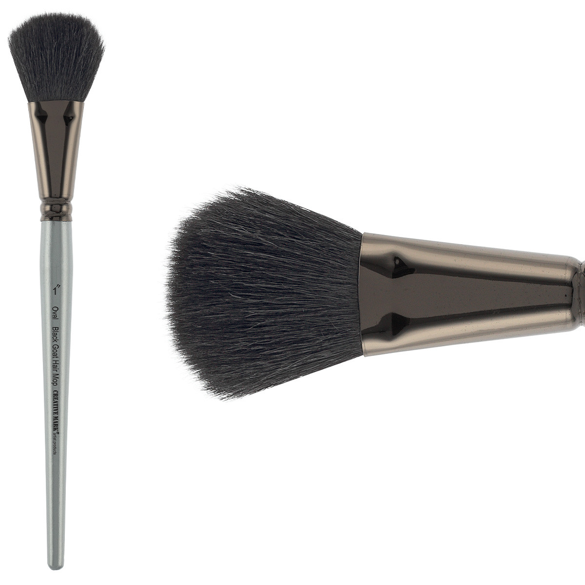 Creative Mark Black Goat Hair Mop Oval 1 in. - (90816)
