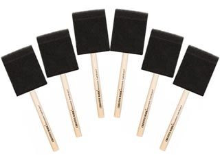 Creative Mark Foam Brush 2 in. 6 Piece Set