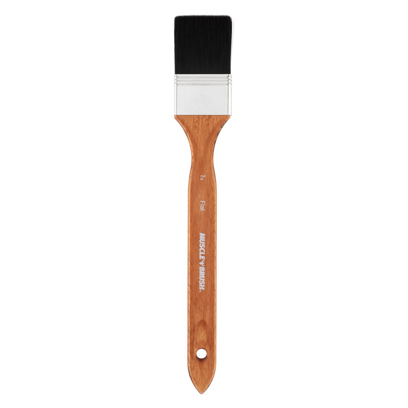 Creative Mark Muscle Brush Long Handle 2 in. Flat - (90364)