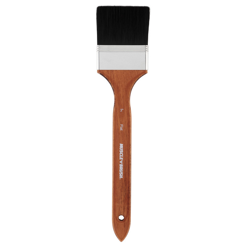 Creative Mark Muscle Brush Long Handle 3 in. Flat - (90365)