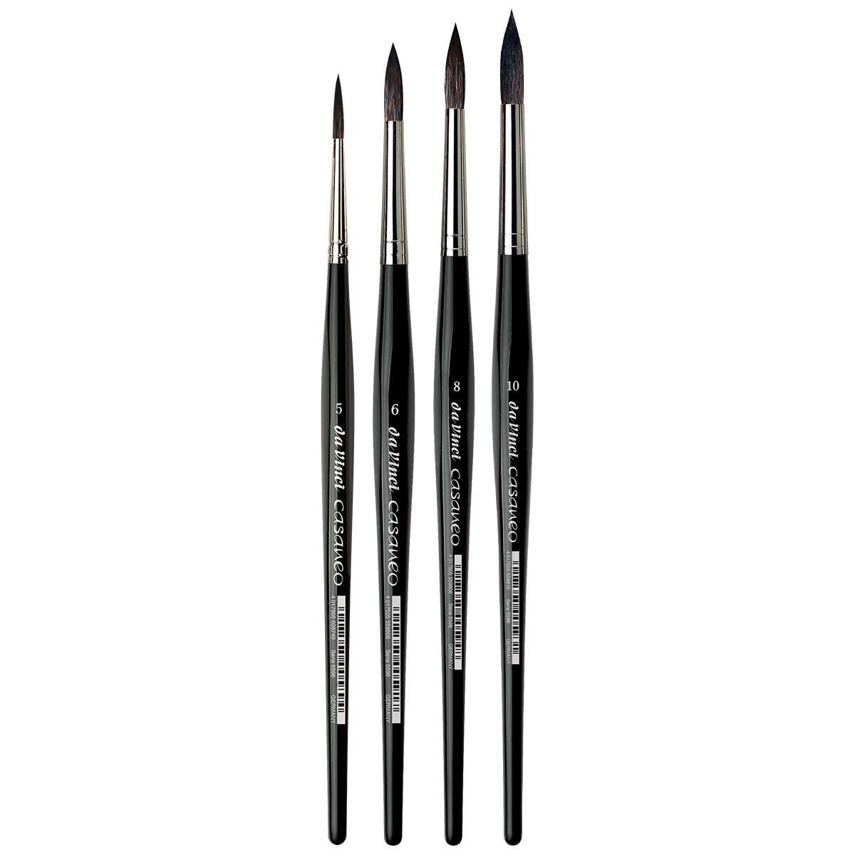 Da Vinci Casaneo Series 5598 Large Round Brush Set of 4