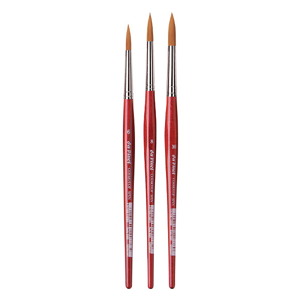 Da Vinci Cosmotop Spin Series 5580 Large Round Brush Set of 3
