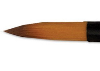 Ebony Splendor Series 387 Short Handle Brush Round Brush Size 12 - (67085)