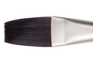 Mimik Synthetic Squirrel Short Handle Flat Wash Brush 1/2 in. - (87244)