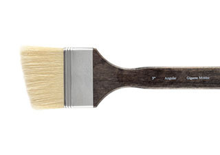 New York Central Gigante Long Handled Angular Mottler Bristle Brush 3 in. - (89572)