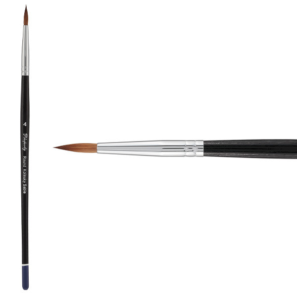 Rhapsody Kolinsky Sable Watercolor Brush Round Size 4 - (76515)