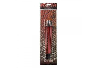 SoHo Urban Artist Long Handle Acrylic Color Brushes 5 Set
