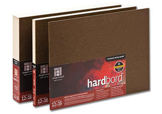 Ampersand Hardbord Unprimed 1/8 inch Flat Panel 12x16 - (63361)