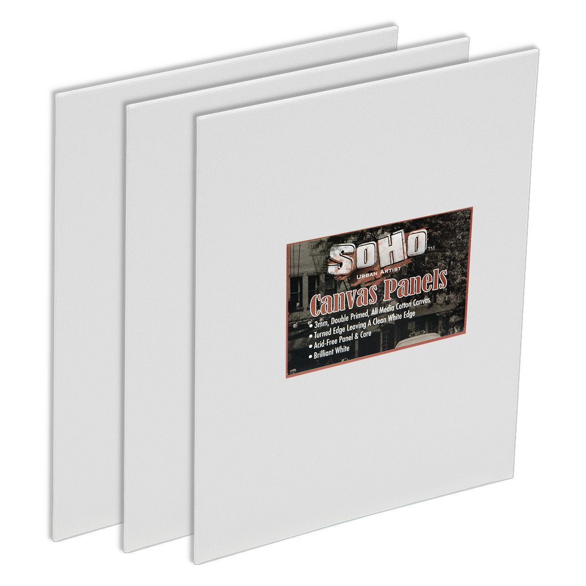 SoHo Canvas Panel 14x18 Pack of 3