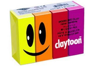 Claytoon Modeling Clay for Kids Hot Colors 4 Pack - (200011712)