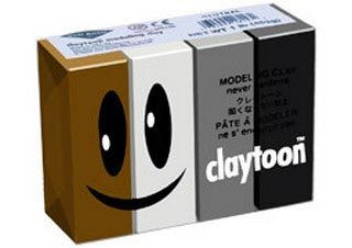 Claytoon Modeling Clay for Kids Neutral Colors 4 Pack - (200011714)