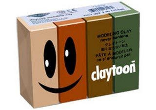 Claytoon Modeling Clay for Kids Earth Colors 4 Pack - (200011711)