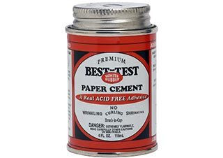 Best-Test One Coat Rubber Cement 8 oz. Tube - (100052183)
