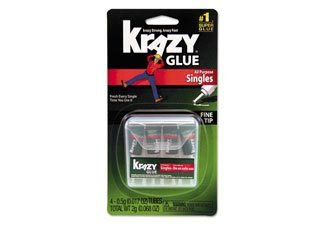 Krazy Glue 4 Single Use Tubes (0.5 gram Each) - (200004174)
